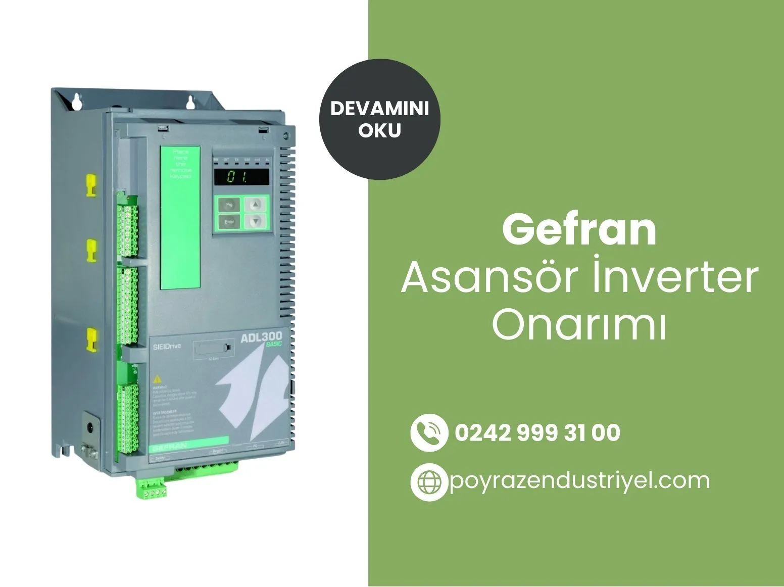 Gefran Asansör İnverter Onarımı